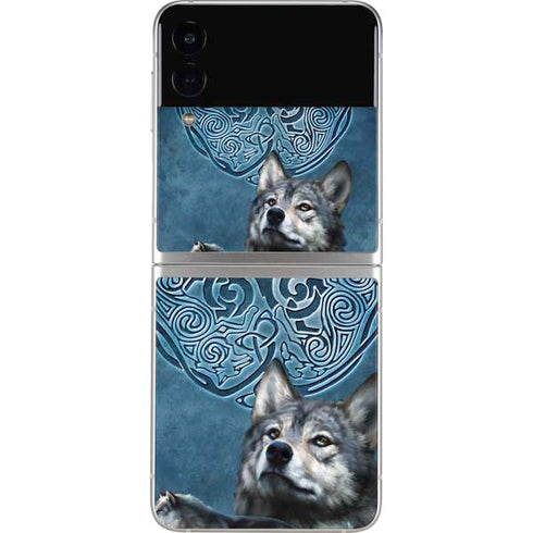 Brigid Ashwood Celtic Wolf Galaxy Z Flip3 5G Skin